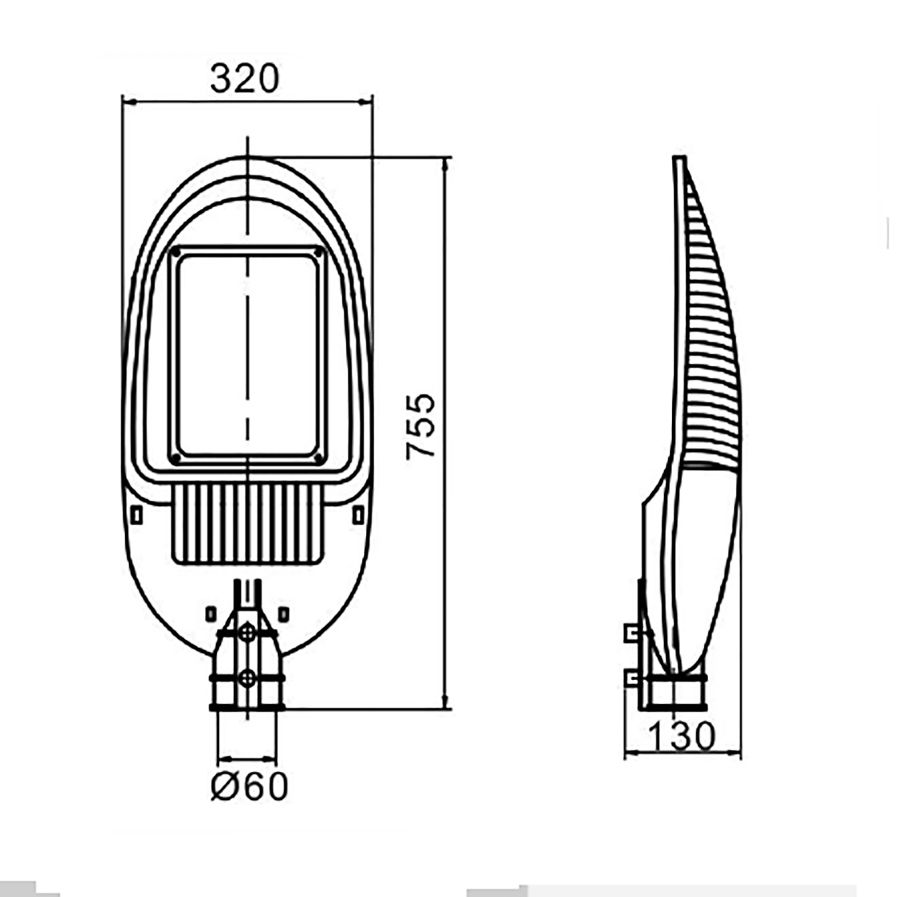 CB CE ROHS Certification Outdoor IP66 60w 80w 150w 180w 200w Led street light led road luminaire