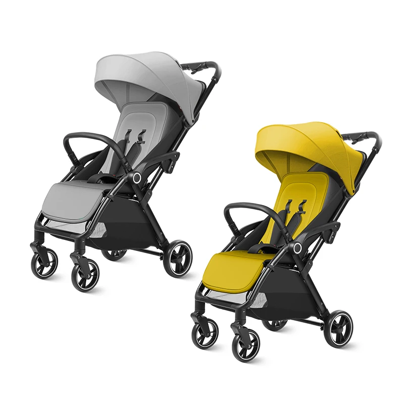 Eco-friendly Light weight foldable 4 wheel stroller for children / safety baby kids stroller
