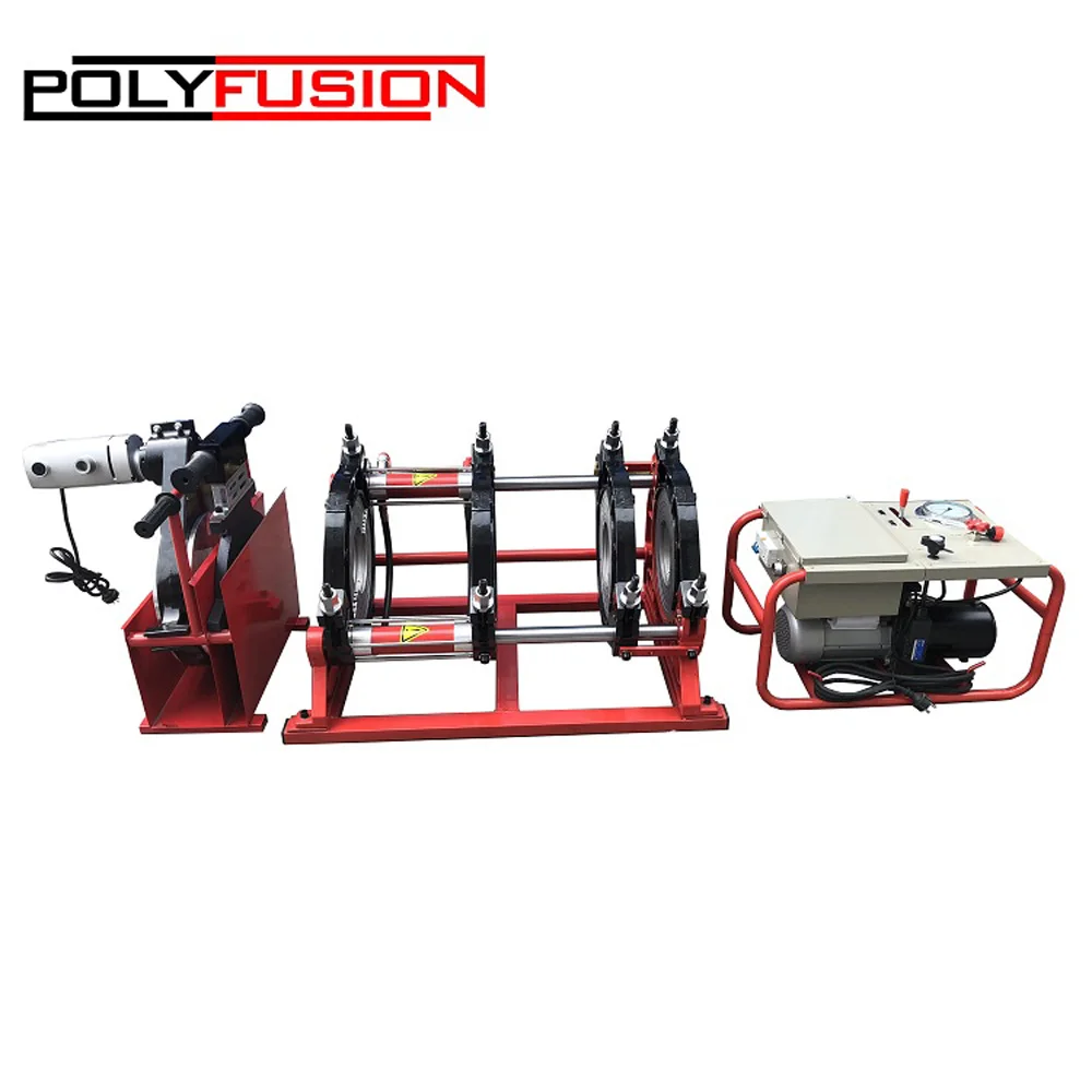 hot sale good price 90mm-315mm HDPE Plastic Butt Fusion Welding Machine Semi-Automatic Hydraulic butt welder