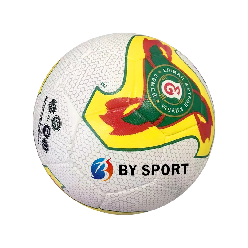 2024 High Quality Custom Logo Soccer Ball PU Leather Seamless PVC Material Size 5 Football Sports Training Popular Factory Price