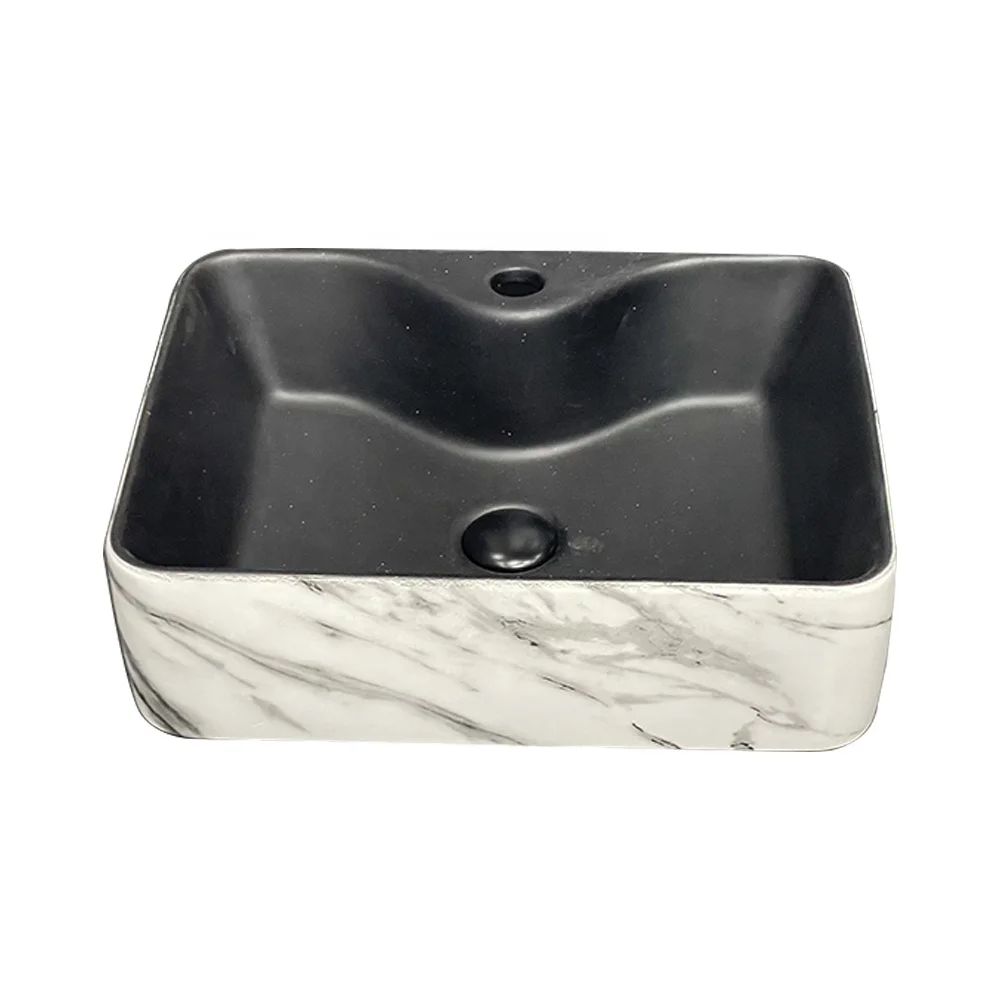 Wholesale Ceramic Vanity Small Rectangular Basin Bathroom Sinks with Easy Clean Feature