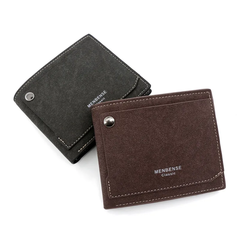 Leather Men Wallets Premium Product Wallets for Man Short Black Wallet