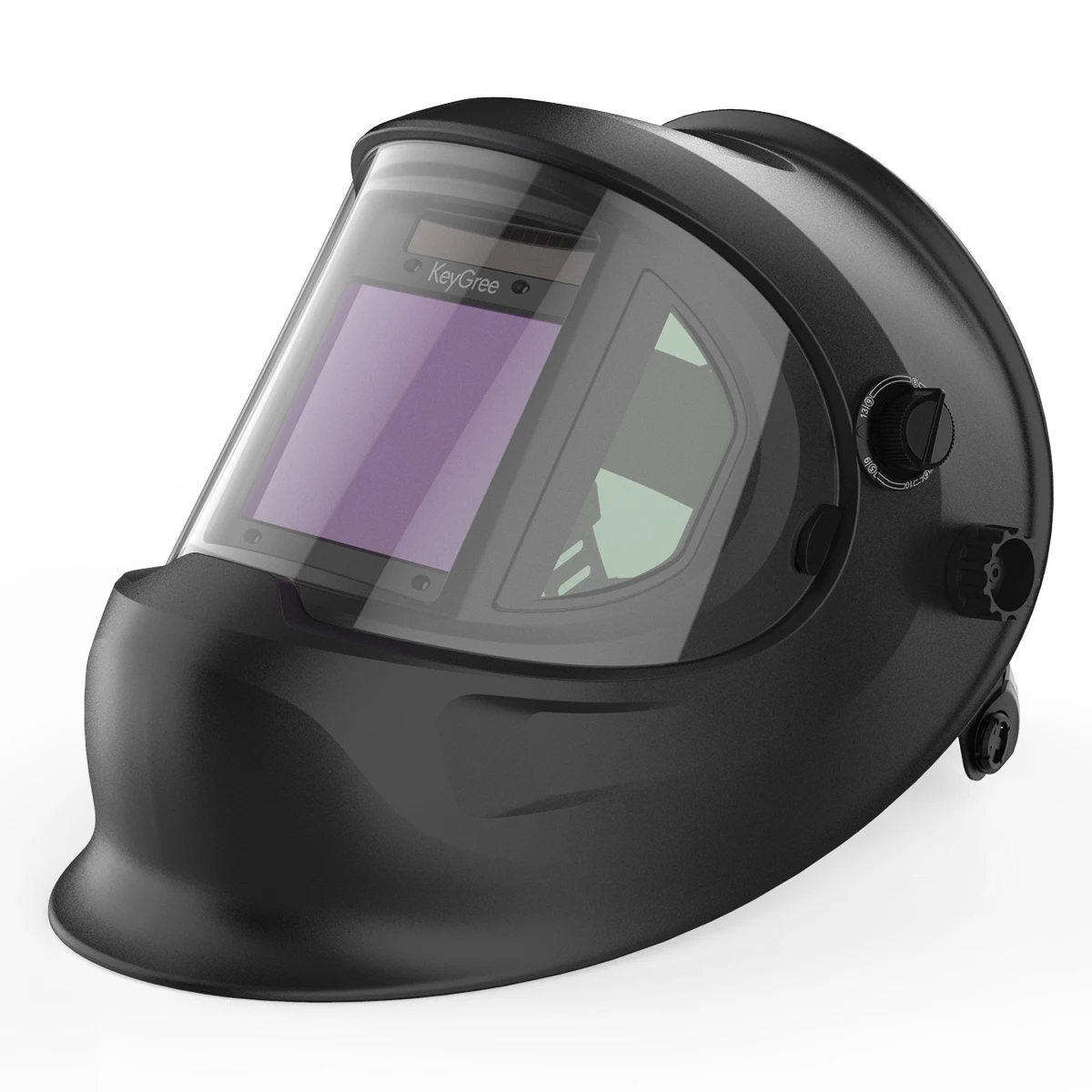 KeyGree Solar Automatic Welding Helmet True Color Filter 180 View Area Welding Shield MIG TIG ARC Welder Mask Side Windows