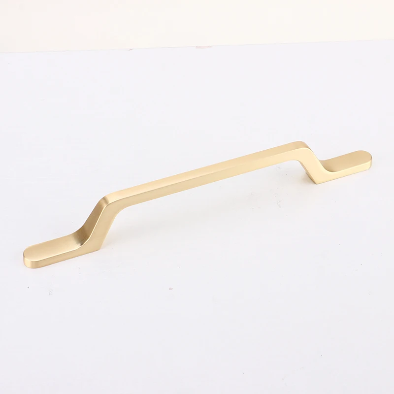 Precise Structural Design Cabinet Door Handles Comfortable Hand Feeling Kitchen Cabinet Handles Polished Gold Cabinets Handles
