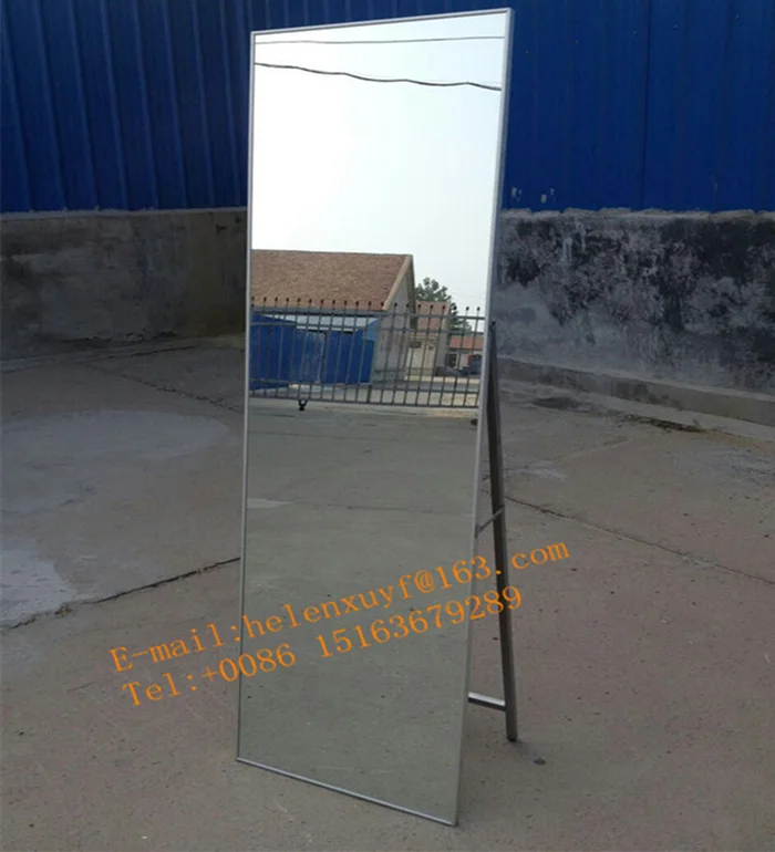 2018 hot sale metal aluminum frame dressing mirror floor standing mirror large 50x160cm