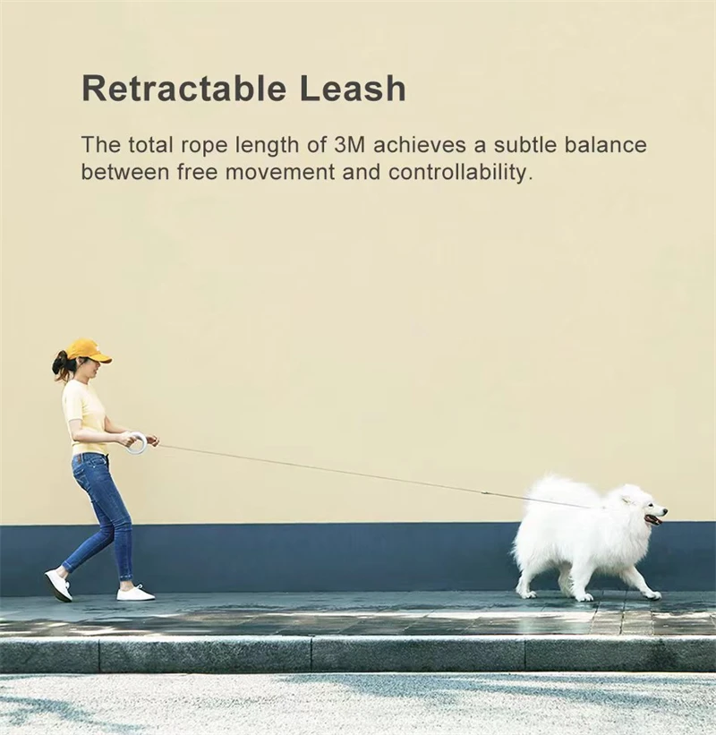 wholesale Dog Products for Median Large Dog Walking UFO Retractable Pet Leashes 2 Generation Air Dog Leash