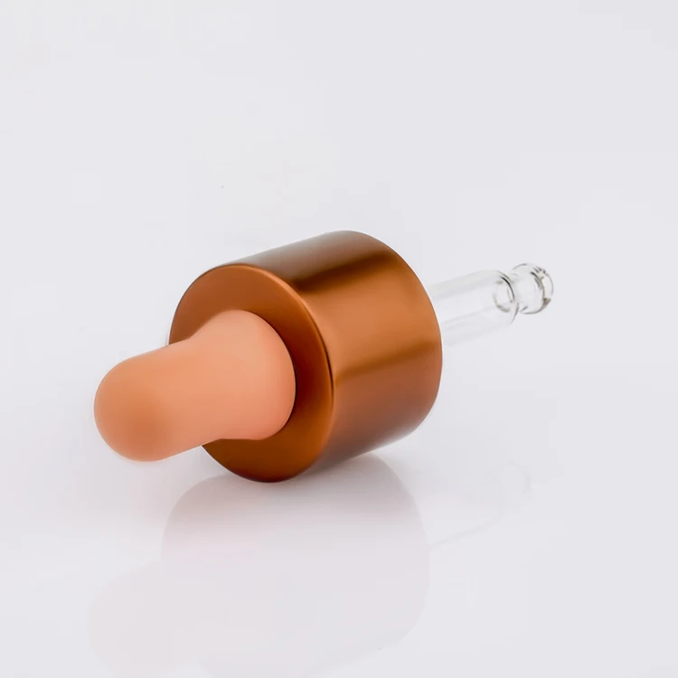 Din 18mm 20mm 24mm Wholesaler glass dropper essential oil bottles glass pipette tip essence dropper cap