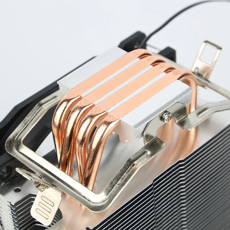 Drop Shipping 4 Heat Pipes 120mm Pwm 4pin Pc Quiet Cpu Cooler For Intel Lga 2011 1150 1151 1155 X79 X99 Amd Am4 Am3