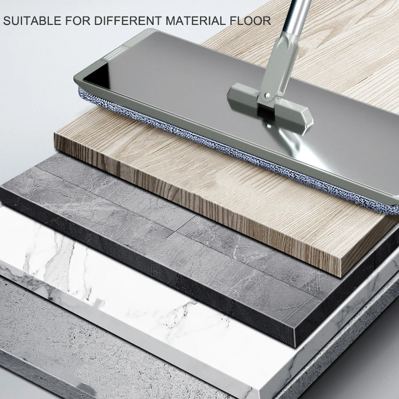 1688com Hot Sell Item Mop Cleaning Supplies Stainless Steel Spin Mops with 2 Mopheads