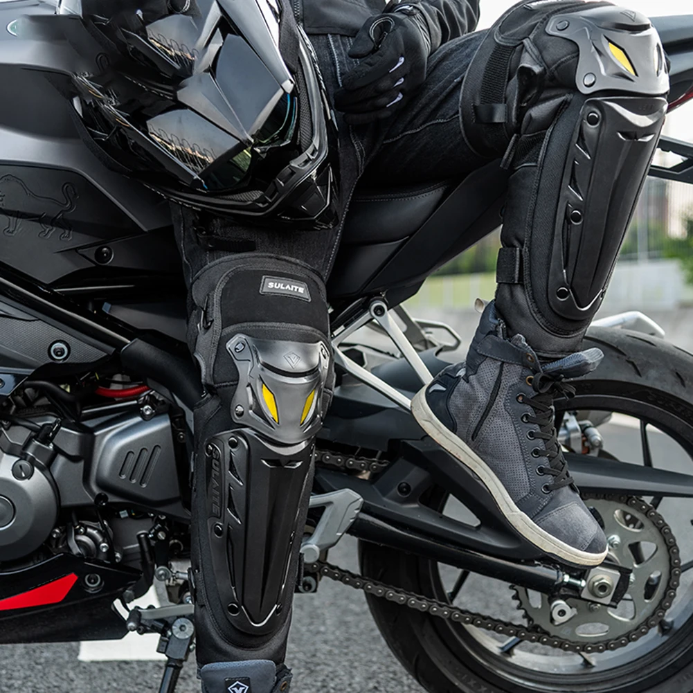 Wide Wing Guard Ce Level Knee Elbow Pads Protection Rodillera Biike Protective Knee Pads For Motorcycles