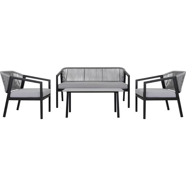 4PCS Outdoor Furniture Patio Rope Furniture and Garden Sofa Set