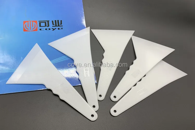 Car laminating tool white plastic scraper tool