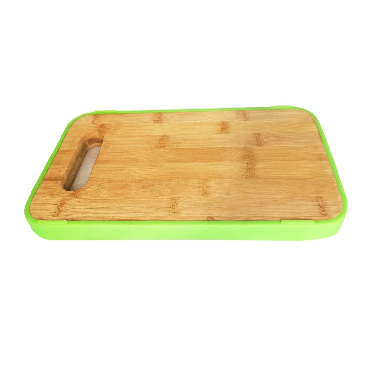 2016 бамбук Прямоугольник Силиконовая доска для резки