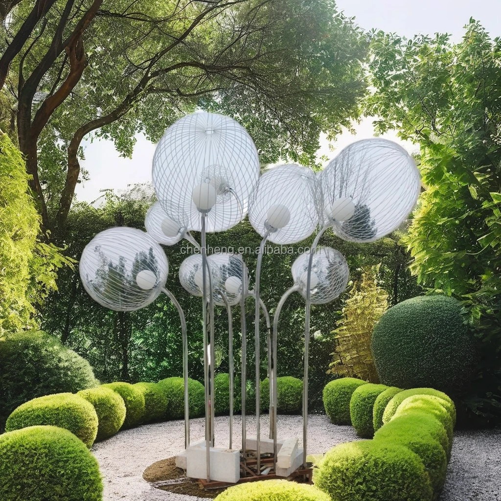 Modern Wrought Iron Landscape Lighting Supports Custom Horticultural Design Indoor Outdoor Application Construction Real Estate