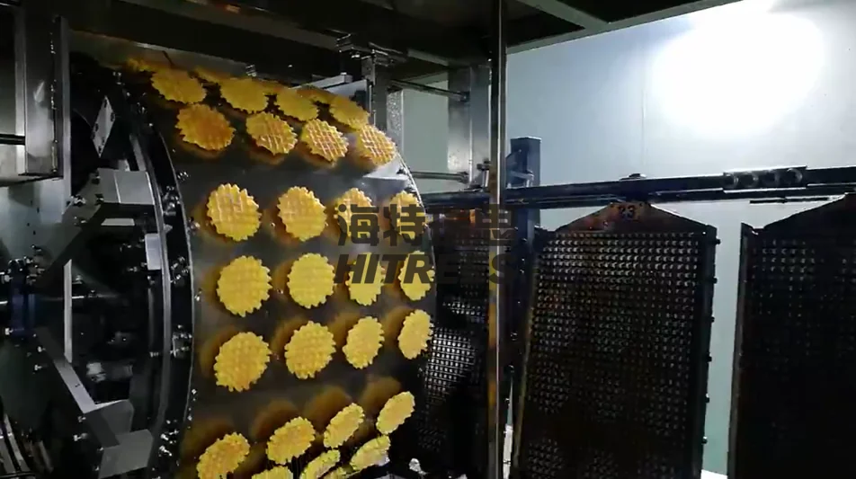 High Capacity  Soft Waffle Baking Equipment Soft Waffle Making Line Waffle Processing Line For Catering Industry