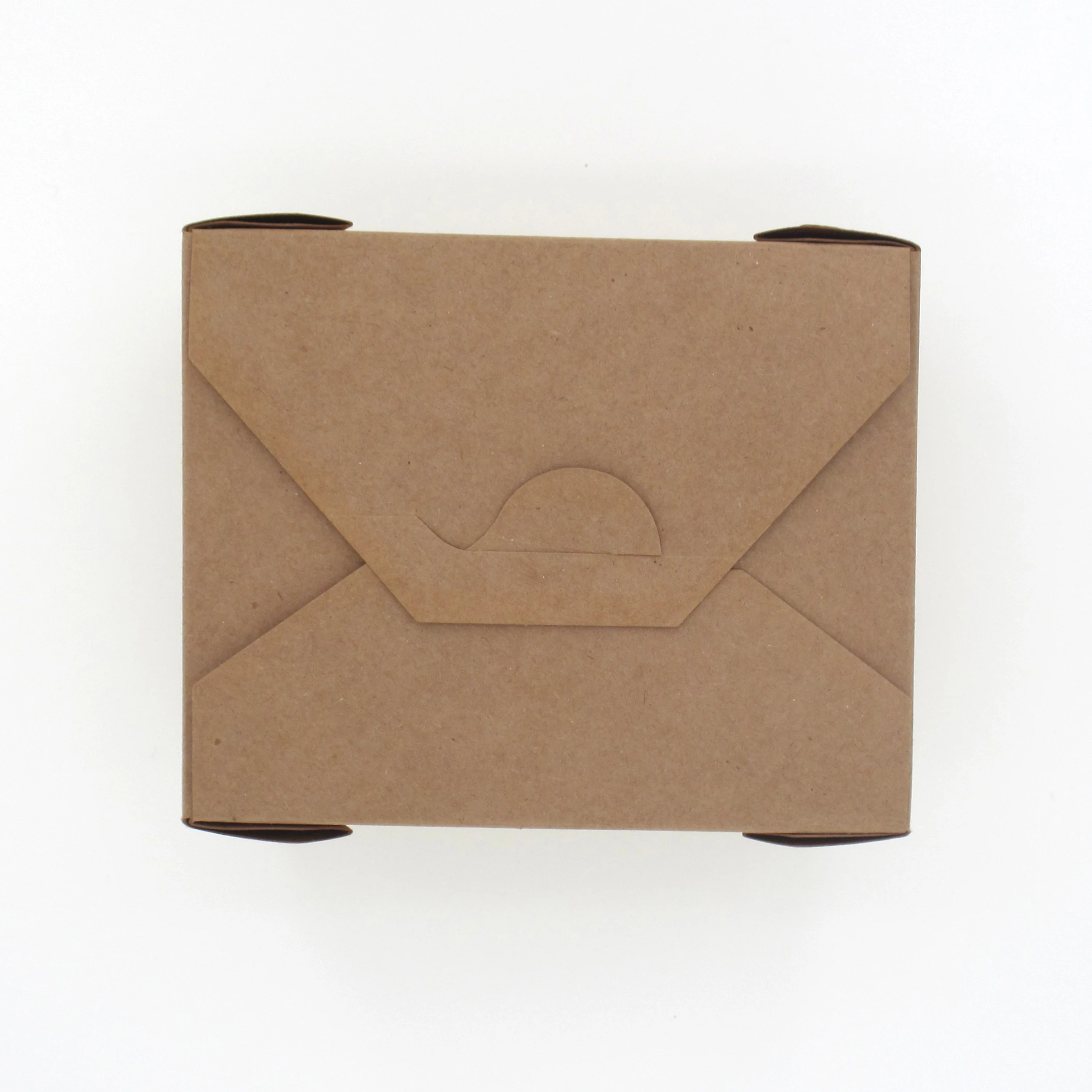 Доставка упаковка в наличии коричневый крафт складная коробка для пищевых продуктов