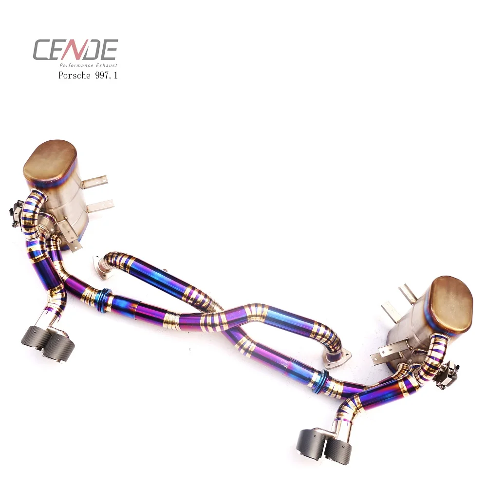 CENDE Titanium Exhaust pipe System Tips Muffler For porsche 993 exhaust