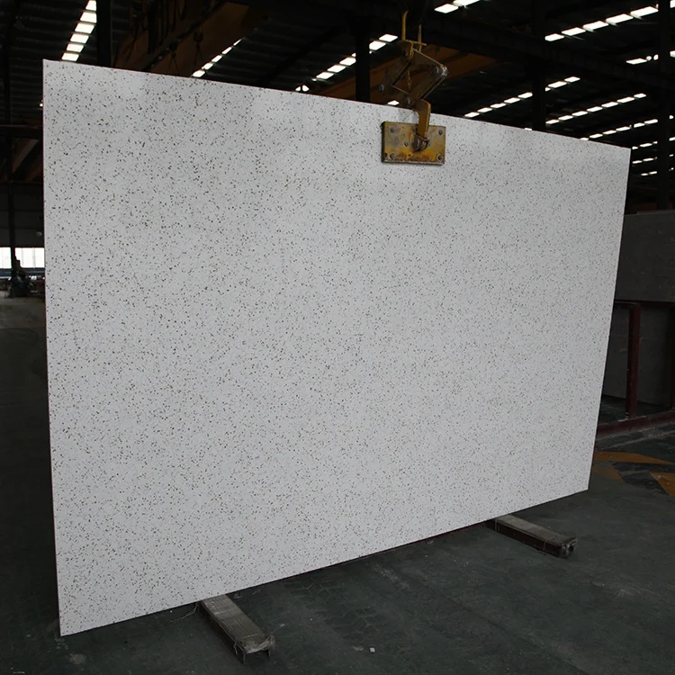 Искусственный кварцевый камень, Высококачественная мраморная плита, серебряный бриллиант