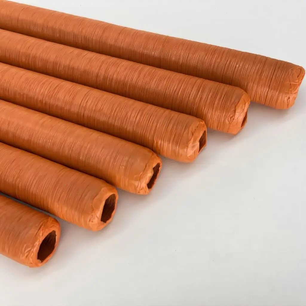 Salmon Color collagen casing from China can be used for frying/Cooking