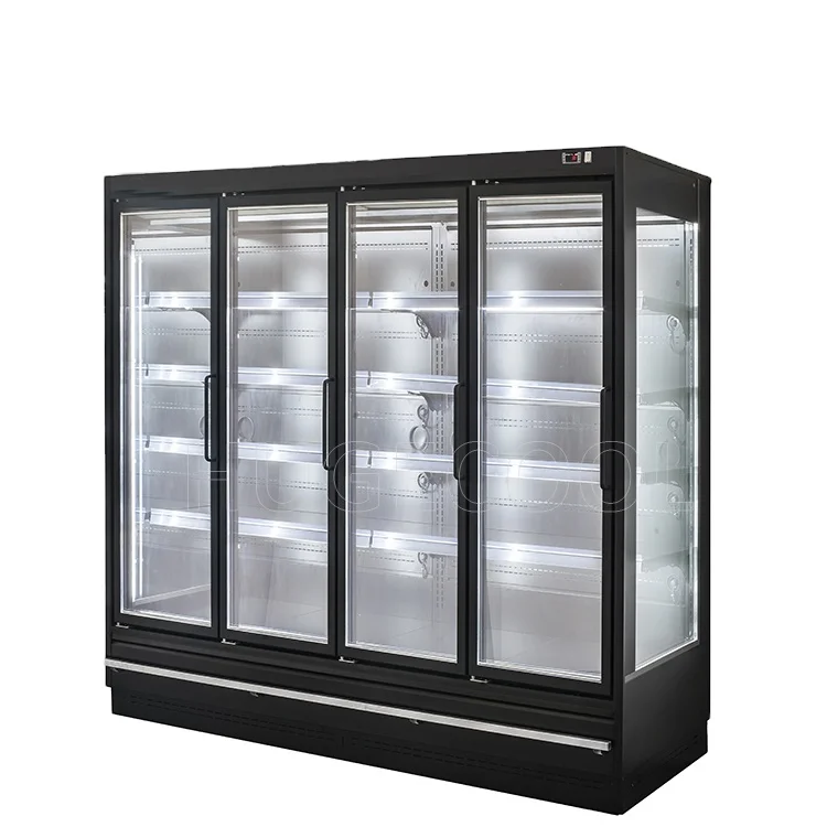 Supermarket Display Fridge Open Chiller For Drinks