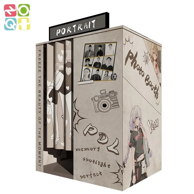 Coffee Shop Korean Photo Booth Vending Machine All-in-one Portable Self-service Photo Booth Coin Operated Led Photo Booth