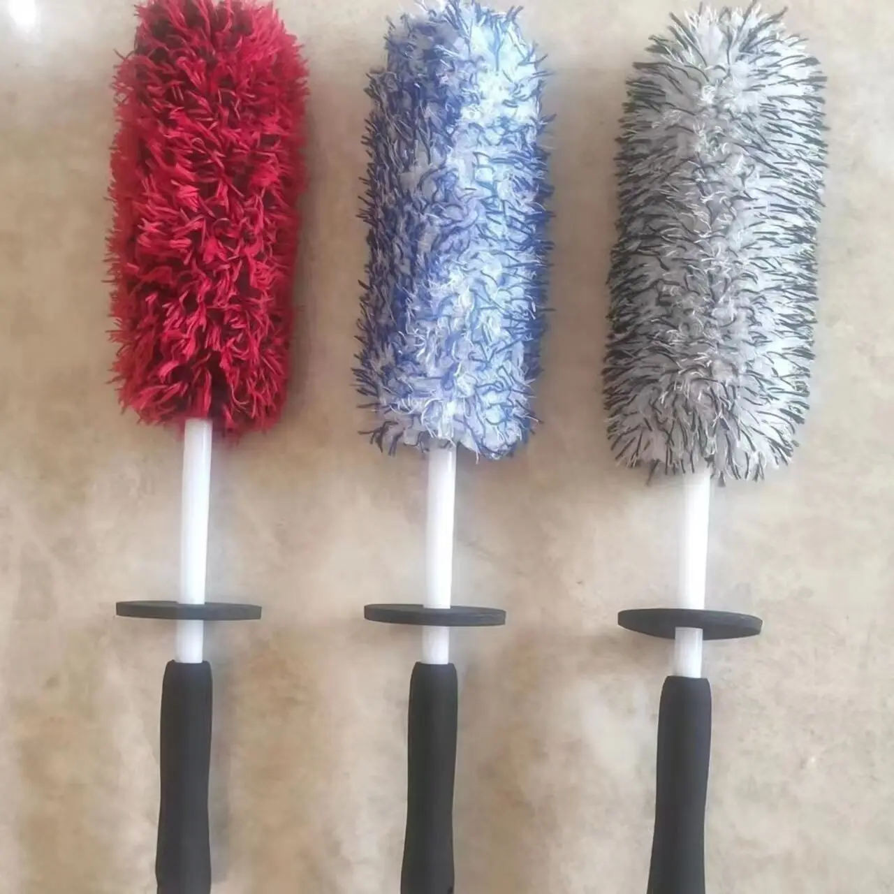 New Removable Microfiber Car Wheel Hub Tire Cleaning Detailing Brush Soft Car Wheel Brush