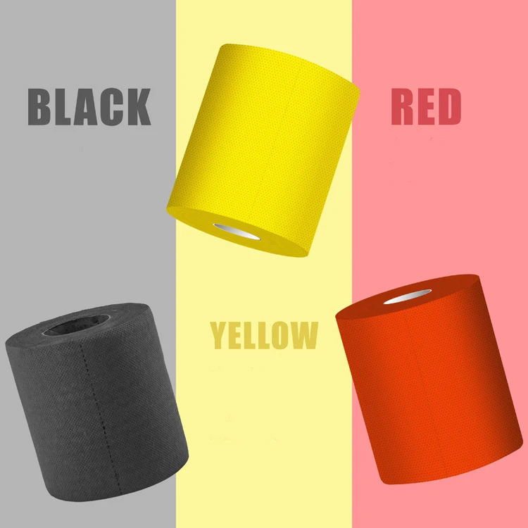 black color 4 ply toilet tissue paper roll accept customized color stain wholesale 100 rolls per carton