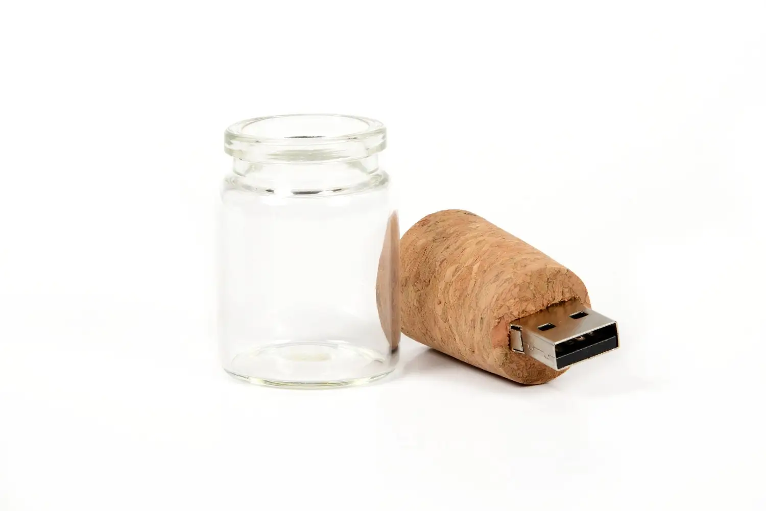 Single Item Message in a Bottle Design Cork Bottle Flash Drive 1-8GB/16GB for Promotional Office Use
