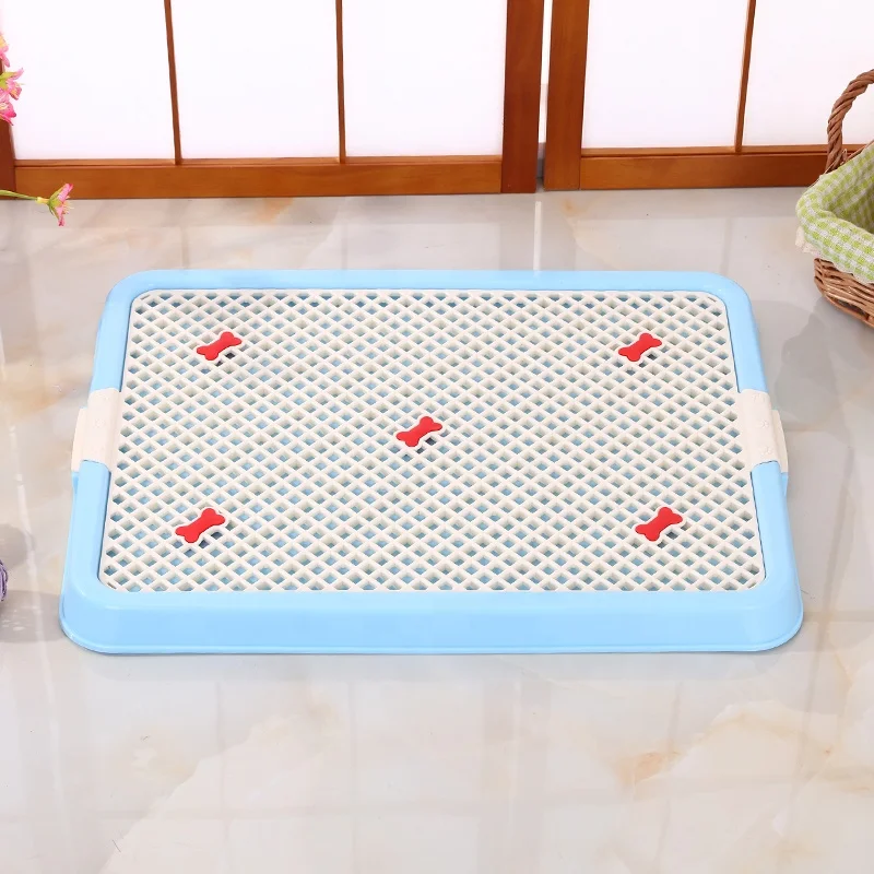 
Hot Sale Puppy Dog Training Pet Toilet Pee Pads Tray Dog Toilet Sheet With Plastic Wall 
