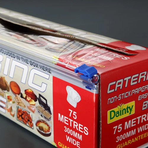 Short-footed Plastic Slide Cutter for Cling Wrap Aluminium Foil Packing Box