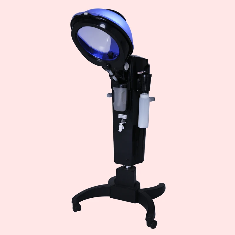 Us Stock Professional Ultrasonic Micro Mist Hair Steamer Ozone With Led Lights