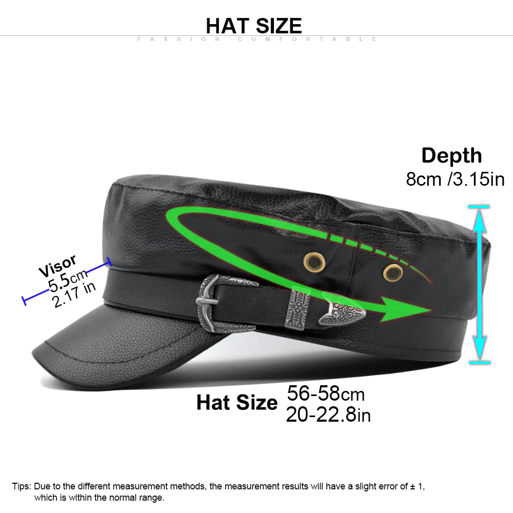 New Design Leather PU Female Newsboy Cap Winter Spring Wholesale Black Beret Hat For Women