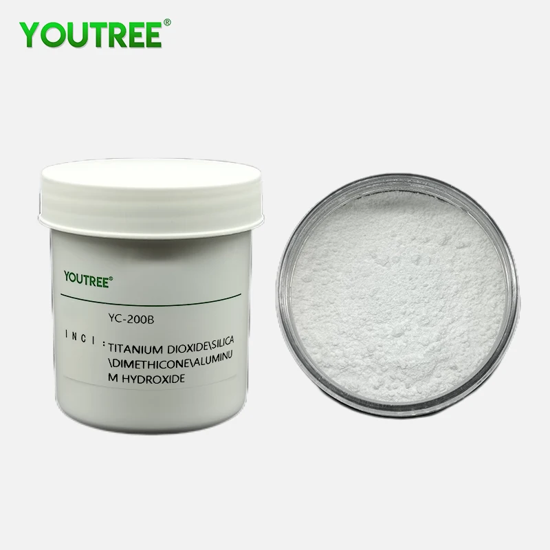YOUTREE YC-200B Factory Supply Tio2 Nanoparticle Lipophilic Nano Titanium Dioxide Cosmetic Raw Material