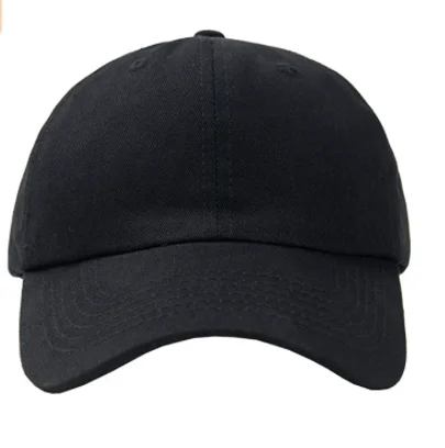 Fashionable 5-Panel Sun Cap Adjustable Cotton Solid Color Baseball Cap Casual Sporty Style
