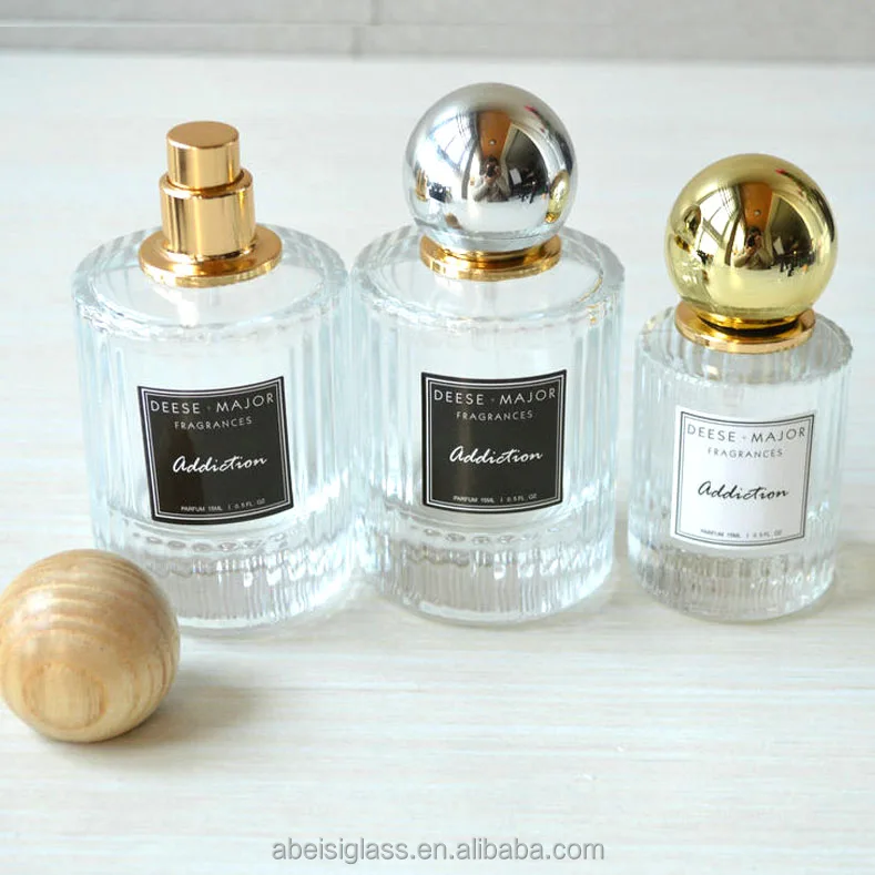 30ml 50ml Round Cylindertransparent Spray Glass Perfume Bottle