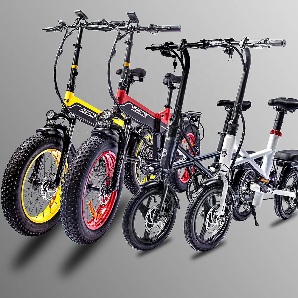 Foldable Electric Bike 48V 20Wheel Size Electric City Bicycle 7Speed Road E Bike Fat Tire Lithium Battery Electric Hybrid Bike