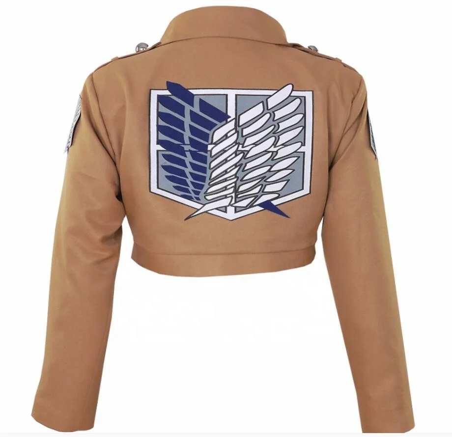 Anime Attack on Titan Jacket Shingeki no Kyojin Jacket Survey Corps TV Eren Jaeger Cosplay Costume Game Japanese Halloween