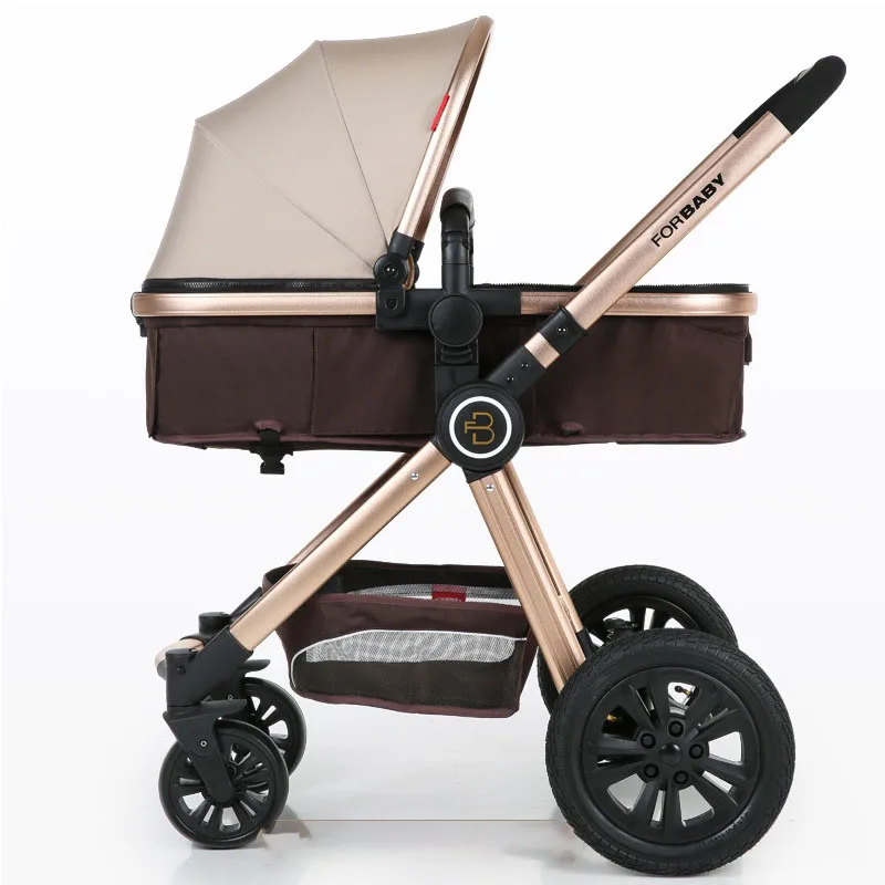 High Quality Fashionable Baby Kinderwagen 3 in 1 Compact Stroller Luxury Pram for Newborn