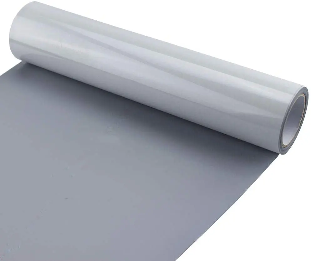Customized Silver Color Iron on Press Reflective Heat Transfer Film Vinyl