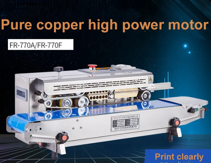 Auto Continuous Sealing Machine Horizontal Sealer Automatic  Membrane Bag Film Band Sealer