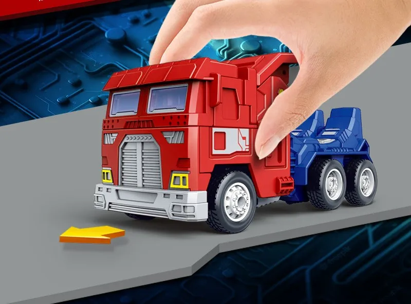 Color Box Hot Sell Manual Transform Car Deformation Truck Toy For Kids Transformersed Toys Action Robot Plastic Abs Boys