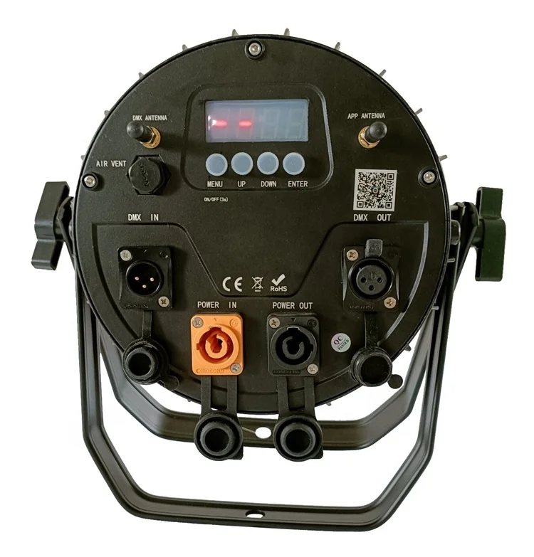 Outdoor IP65 Waterproof Slim Flat Wash Uplight WIFI APP 9 x 18Watt 9*18 Watt 9pcs 18W RGBWA+UV 6IN1 LED Wireless Battery Par