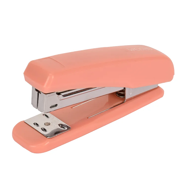 AFFISURE Hot Sell Pink Slippy Plastic Stapler, 24/6&26/6, 20 Sheets Capacity, Light And Handy