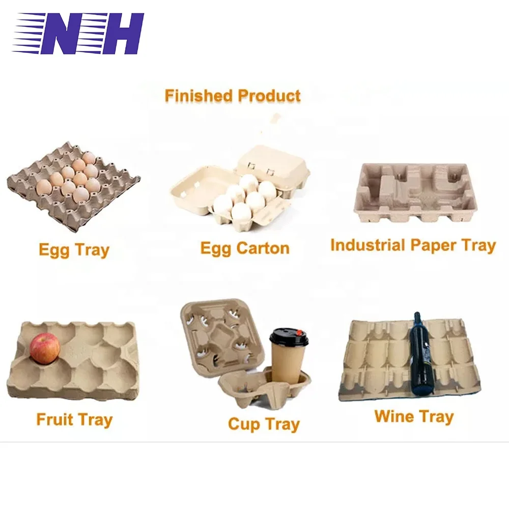 Professional pulp thermoforming equipment coffee tray milk tea beverage fixed coaster biodegradable paper egg tray machine