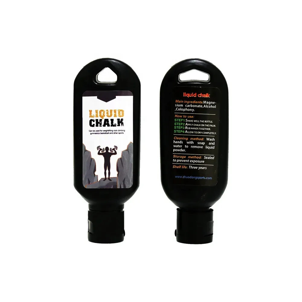 new top sale 2025 custom label Liquid Gym Chalk Gym Weightlifting Hand Grip Colorful Magnesia Carbonate Chalk