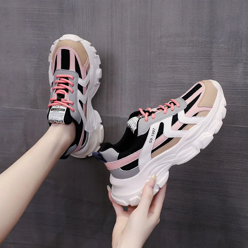 Female Autumn New Thick Bottom Heighten Vogue Recreational Sports Shoes For Lady