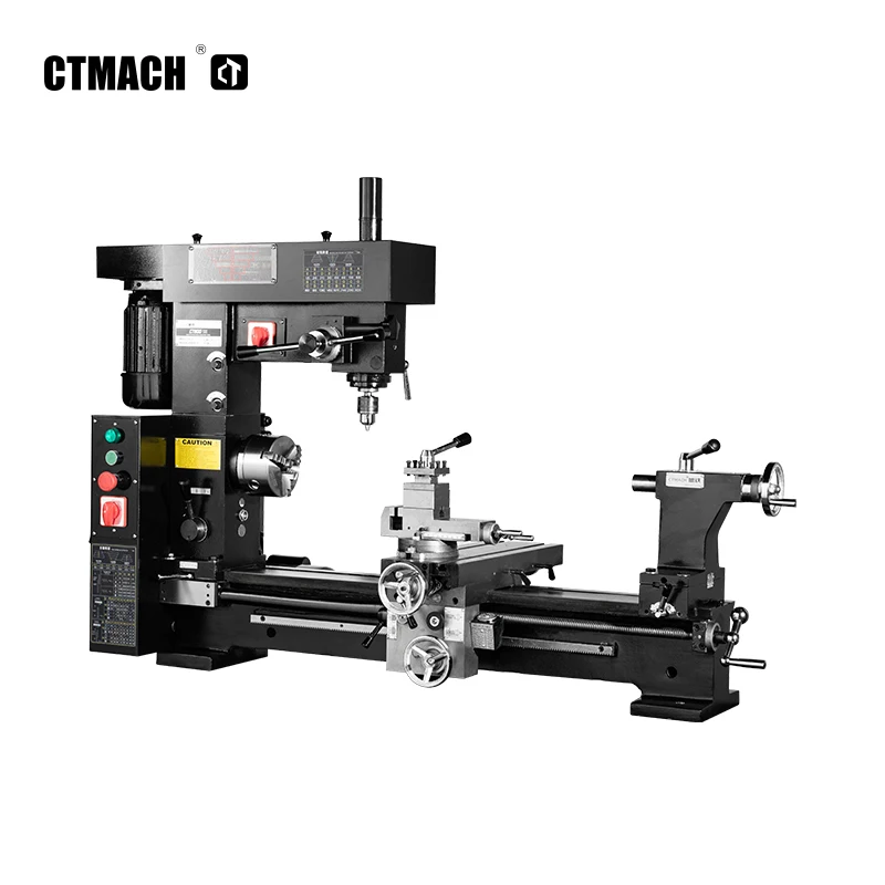 CT800 combo lathe machine for hobby user 3 in 1 multipurpose metal combo lathe