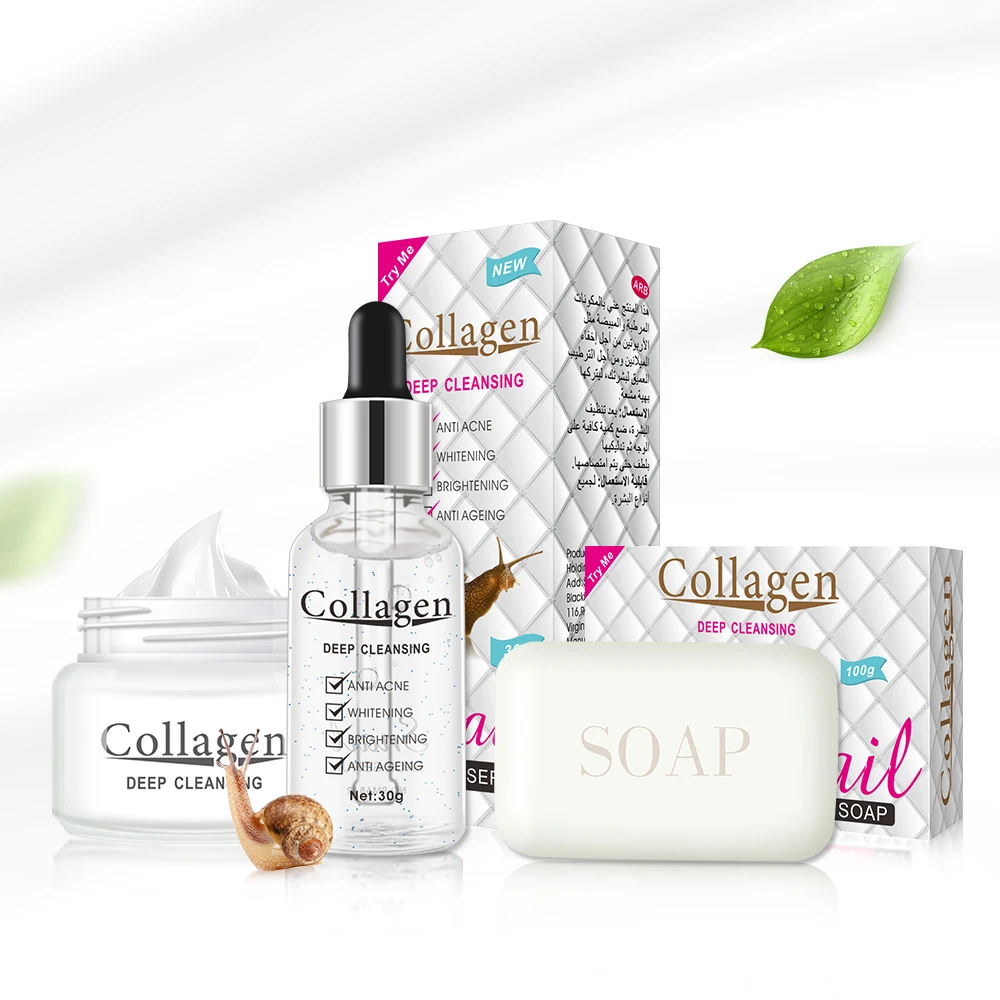 
Oem Factory Supplier Multi Skin Problem Slover Skin Rescue Whitening Repair Anti Aging Snail Extract Cream 