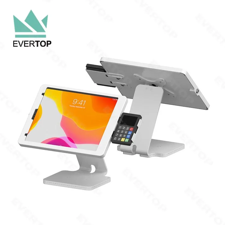 LST13-S Table Top Anti Theft for iPad Flip Stand for Samsung Android Tablet Security Stand Tabletop Tablet Kiosk Display Stand