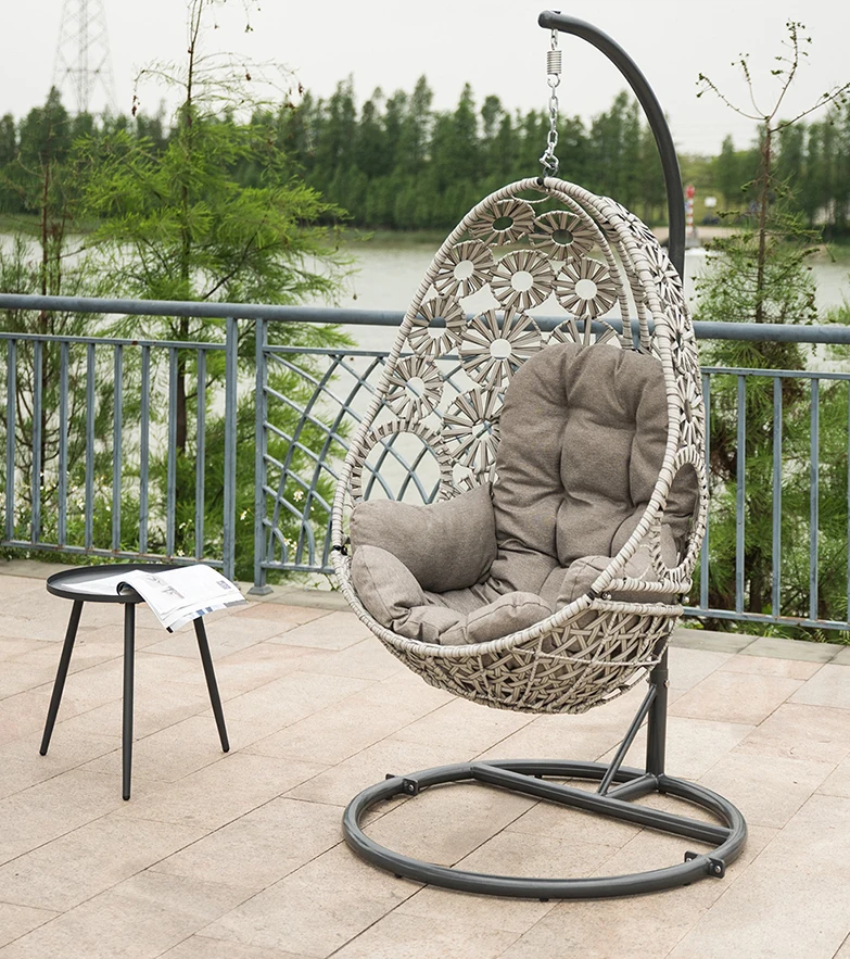 Factory wholesale Art fashion Egg style Hanging Swing Chair for Garden